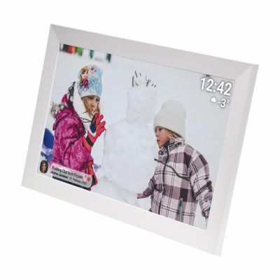 3. Denver PFF-1504W Digital Photo Frame White 39.6 cm (15.6") Touchscreen Wi-Fi
