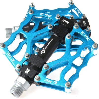4. Rockbros JT201012LBL bicycle pedal set - blue