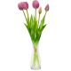 23. BOUQUET OF 5 PURPLE TULIPS 39 CM LIFE-LIKE SPRING DECORATION