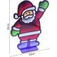 4. MIRROR DECORATION WITH LED DIODES INFINITY MIRROR EFFECT SANTA CLAUS