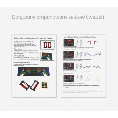 8. HMS PU10 multifunctional push-up board red