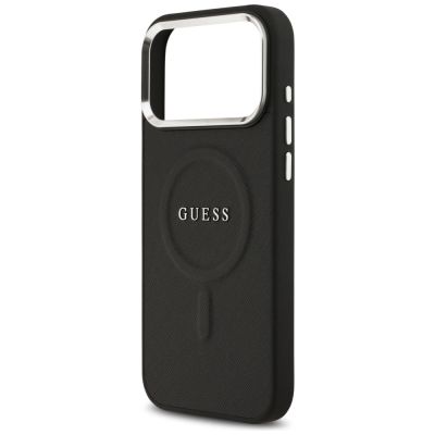 6. Guess Classic Logo MagSafe Case for iPhone 17 Pro Max - Black