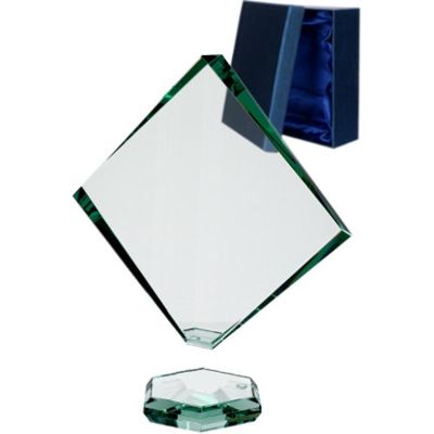 6. Glass trophy with a detached base and case