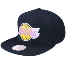 Mitchell &amp; Ness NBA Los Angeles Lakers Top Spot Snapback Hwc Lakers Cap HHSS2976-LALYYPPPBLCK