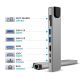 7. Tech-Protect HB09 USB hub 8in1 TYPE-C + USB-A 3.0 + USB-C 3.0 + HDMI 4K 60HZ + SD/TF + PD100W + RJ45 1000 MB/S - gray