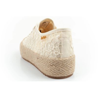 5. Lee Cooper women's lace sneakers beige platform