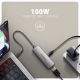 3. Axagon RVC-HI8KPD, USB-C -> HDMI 2.1 reducer / adapter, 8K/60Hz, 4K/144Hz, HDR10+, PD100W 0.16 m USB Type-C HDMI + USB Type-C