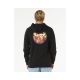 6. RIP CURL Wettie Passage Icon Zip Thru sweatshirt black