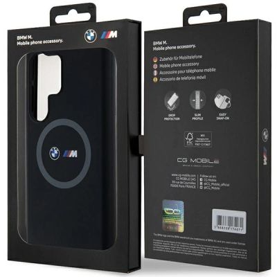 8. BMW M Silicone Printed Ring MagSafe case for Samsung Galaxy S24 Ultra - black