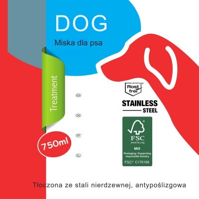 4. DOG AND CAT BOWL STAINLESS STEEL 750ML