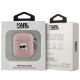 3. Karl Lagerfeld Monogram Karl Head case for AirPods 1 / 2 - pink