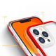 4. Clear 3in1 Case for iPhone 13 Pro Max Frame Cover Gel Red