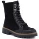 2. Women's suede ankle boots, black, M.Daszyński SA259-4
