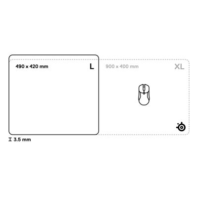 3. SteelSeries QcK Performance Speed L Mouse Pad