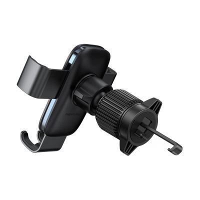6. Baseus Metal Age 3 Car Phone Holder, Gravity, for Air Vent - Black