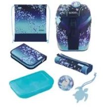 Herlitz SoftLight Plus Greenline Blue Ice School Backpack Set Girl Polyester Blue, Navy (Navy)