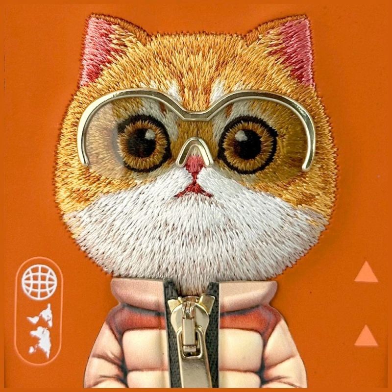 6. Nimmy Cool&Cute 2.0 Cat Case for iPhone 17 Pro Max - Orange