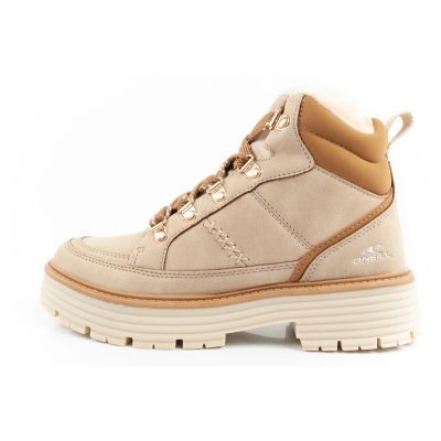 11. O'neill winter boots women's hiking boots ankle boots insulated fashionable beige brown