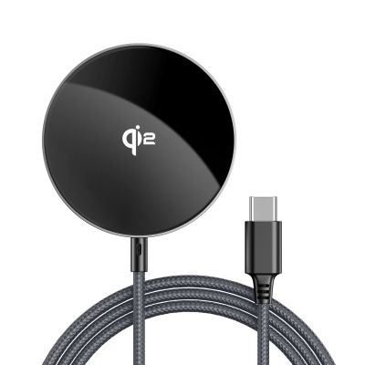 Acefast E24 Qi2 15W Magnetic Inductive Charger with 1.2m USB-C Cable - Black