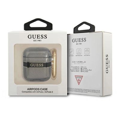 4. Guess GUA2HHTSK AirPods cover black/black Strap Collection