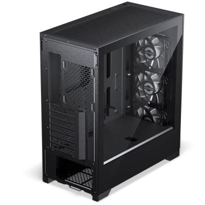 4. PHANTEKS Eclipse G370A PC-Gehäuse, Midi-Tower, SSI-EEB, RGB, Tempered Glass - inklusive 3x 120-mm-Lüfter, black