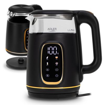 18. ADLER AD 1305 electric kettle black and gold