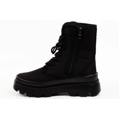 3. Progress Women’s Winter Snow Boots Black, Insulated with Sheepskin Lining