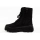 3. Progress Women’s Winter Snow Boots Black, Insulated with Sheepskin Lining