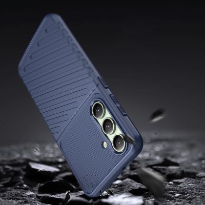 4. Thunder Case for Samsung Galaxy S24 FE silicone armor cover - blue