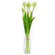 16. BOUQUET OF 5 WHITE TULIPS 39 CM LIFE-LIKE SPRING DECORATION