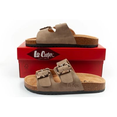 10. Lee Cooper women's slip-on shoes, khaki, comfortable, lightweight