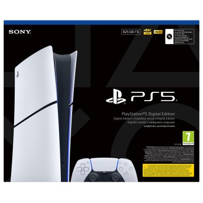 6. SONY PS5 Digital 825GB Console + 2 DS5 Controllers