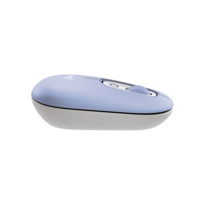 7. Logitech Pop Icon Combo Keyboard Mouse Included Universal Bluetooth QWERTY Turkish Lilac, White
