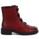 2. Women's winter ankle boots on a block red M.Daszyński SA252-16 SA252-1