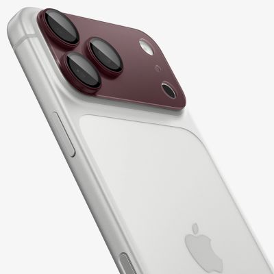 3. Spigen Optik Pro XL GLAS.TR EZ FIT Tempered Glass for iPhone 18 Pro - Dark Cherry