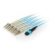 MTP Multimode LC Multi-Mode Fiber Optic Cable 15.0m 50/125 Micron OM4 Aquamarine