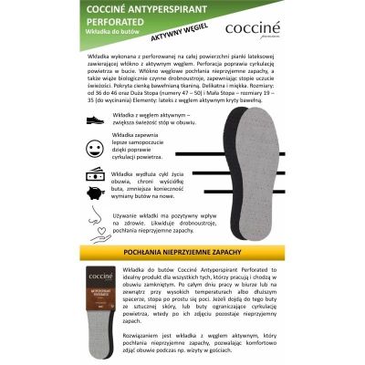 15. Coccine Antiperspirant Perforated DA0213 Shoe Insoles