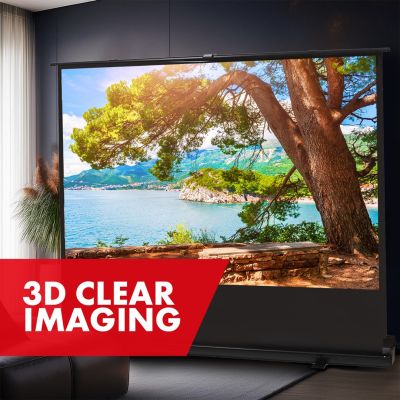 16. MACLEAN PORTABLE PROJECTION SCREEN, COMPACT, FLOOR, 80", 16:10 MC-212