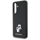 5. Karl Lagerfeld Saffiano Case w/ K&C Metal Logo for Samsung Galaxy A56 - Black