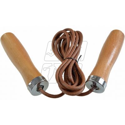 6. Leather skipping rope PROFIT DROP DK 1019