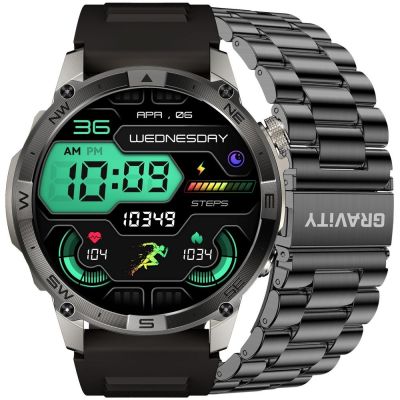 Smartwatch Gravity Graphite Strap + Bracelet GT46-3