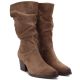 4. Beige Suede Boots Vinceza 58597