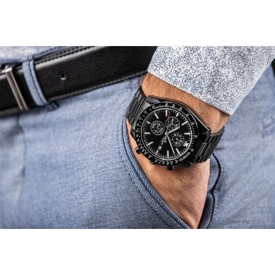 3. Men's Watch Giewont Chronograph Sapphire Black GW8720-B1