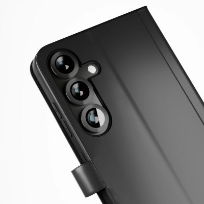 8. Puro Booklet Case with Flip and Wallet for Samsung Galaxy S25+ - Black