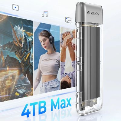 8. Orico TXM2-C3 M.2 NVME USB-C 3.2 10Gb/s Disk Drive - Gray