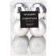 26. DECORATIVE PLASTIC BAUBLE SAFE 12 PCS DIA 60MM SILVER