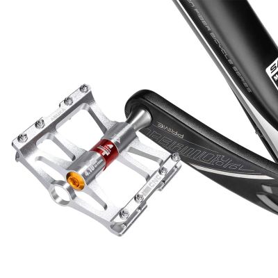 6. Rockbros JT410 4.10 4 Bearing Bicycle Pedals - Silver