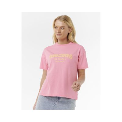 5. RIP CURL SURF PUFF RELAXED TEE Pink T-Shirt