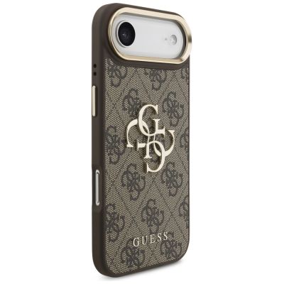 4. Guess 4G Big 4G Classic Logo Case for iPhone Air - Brown and Gold