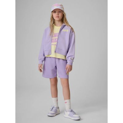 7. Girls' loose sweatshirt with hood 4F 4FJRSS26TSWSF2936-52S